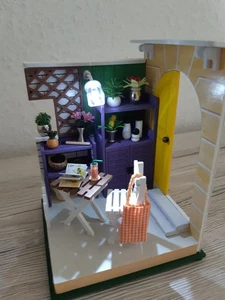 Miniatur-Stube, Haus, Mini-Welt-mit Beleuchtung-bereits fertiggestellt-Unikat - Bild 1 von 5