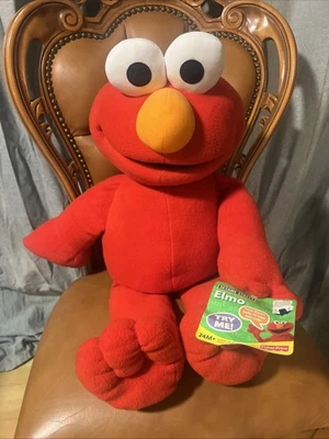 Fisher-Price Sesame Street Talking Elmo Plush Toy 24M+ Try Me Works! - image 1 of 4
