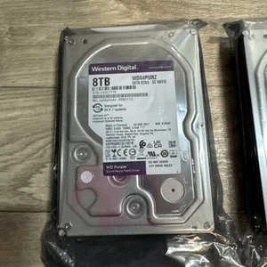Western Digital 8TB WD85PURZ Purple Surveillance Internal Hard Drive HDD 8TB New - Picture 1 of 6