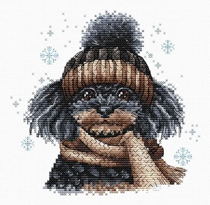 Kit de punto de cruz The Poodle ~ punto AVA - Imagen 1 de 1