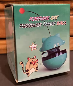 Juguete para Gato Nuevo en Caja Fortuna Gato Vaso Interactivo Golosinas Bola Dispensador Juguete - Turquesa - Imagen 1 de 11