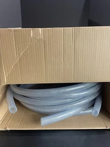 Grainger Braided Clear Tubing 1 in. ID 15 ft of Cut Tubing - Picture 1 of 5