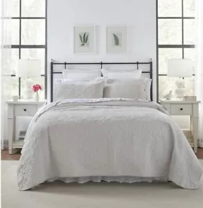 Trapunta Laura Ashley Felicity Set 3PZ 100% Cotone Reversibile Naturale Traspirante - Foto 1 di 3