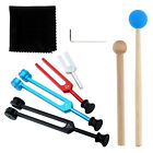 4Pcs Tuning Forks Set with Hammer Aluminum Box Sound Physical Therapy Body Relax