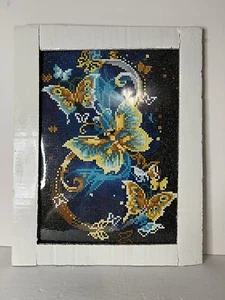 5D Diamond Painting Completed Paint By Numbers Butterflies Boho Shabby Chic - Picture 1 of 11