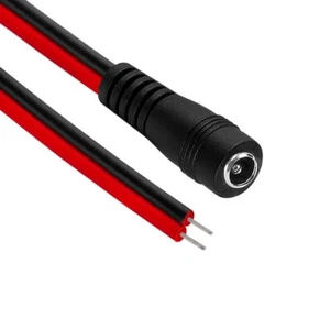 8" 5.5 x 2.1mm Female 12V DC Power Pigtail Cable Connector Adapter CCTV Camera - Picture 1 of 1