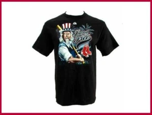 Majestic ~ Boston Red Sox Uncle Sam Land Of The Free T-Shirt Size Small $28 NWT - Picture 1 of 1