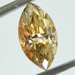 Loose Marquise Cut Diamond Natural Fancy Brown Color 1.01 Carat VS1 Polished - Picture 1 of 8