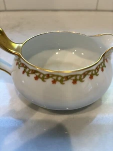 Haviland Schleiger 101 Green And Red Floral Scroll Creamer - Picture 1 of 6