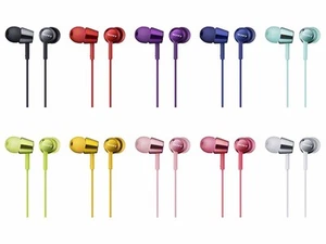 SONY MDR-EX150 In-Ear Headphones 10 Color Variations NEW from Japan - Picture 1 of 10