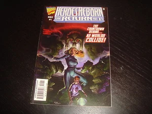 HEROES REBORN : THE RETURN #1 Painted Variant cover Dave DeVries COA 1997 NM - Picture 1 of 1