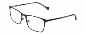 Lucky Brand D308 Unisex Square Reading Glasses Navy Blue & Grey Marble Horn 54mm - Picture 1 of 3