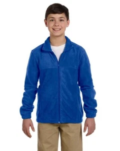 Harriton M990Y Youth Full-Zip Fleece - Picture 1 of 12