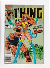 Thing (1983) #  35 Newsstand (4.0-VG) (1269042)1st Ms. Marvel II Pen mark on ...