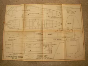RCM&E Plans of the Blohm und Voss BV141 scale model 54" span - Picture 1 of 3