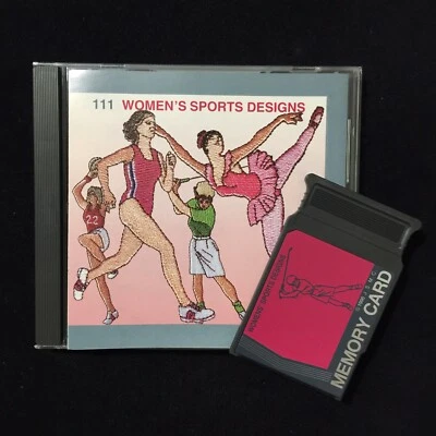 Tarjeta de diseños bordados deportivos para mujer #111 para Janome Elna Kenmore Foto 1 de 4