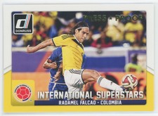 RADAMEL FALCAO 2015 DONRUSS INTERNATIONAL SUPERSTARS GOLD PRESS PROOF #68/99