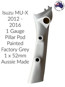 1 Gauge Pillar pod suit Isuzu D Max Painted Factory Grey 2012 - 2016 52mm - Picture 1 of 2