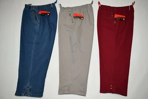 Damen Jeans Stretchjeans Schlupfhose Caprihose 3/4 Lang...Größe 38,40,42...52,54 - Bild 1 von 12