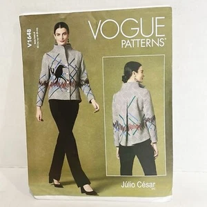 Vogue Sewing Pattern V1648 Julio Cesar Jacket Women NEW - Picture 1 of 5
