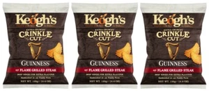 3 Beutel Keogh's Guinness und Flame gegrilltes Steak Crinkle Cut Chips je 125g - Bild 1 von 1