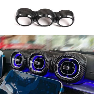 For Benz GLC X254 2023-24 ABS Carbon Fiber Central Console Air Outlet Vent Trim - Picture 1 of 7