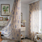 Vintage Bee Print Tassel Curtain for Living Bedroom Window Drape Treatment Decor