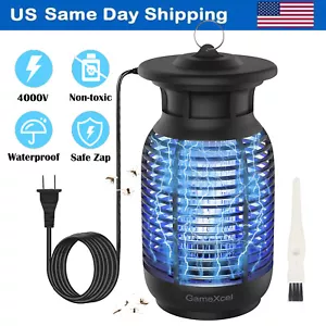 Mosquito Fly Bug Insect Zapper Killer Electronic Light Trap Lamp Indoor Outdoor - Picture 1 of 12
