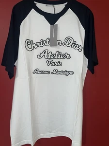 Baseball-T-Shirt Herren Größe L, Christian Dior Atelier, bestickt - Bild 1 von 18