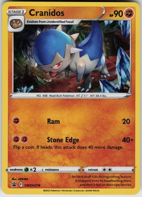 Pokemon Cranidos - SWSH274 SWSH: Sword & Shield Promo Cards Holo card - Image 1 of 2