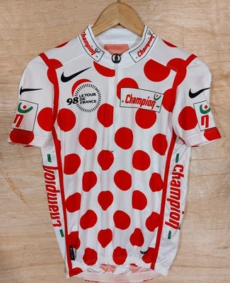 Camiseta Nike 1998 Tour De France Rey de las Montañas Lunares Talla M Foto 1 de 4