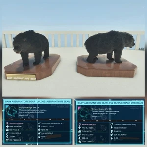 ABERRANT DIREBEAR BLACK ID79 TOP STATUS BABY PAIR ARK ASCENDED PVE PC/XBOX/PS5 - Picture 1 of 4