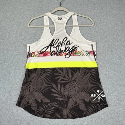 Zoot Racerback Singlet Top Feminino M ALOHA ALWAYS Corrida Ciclismo Maratona - Imagem 1 de 4