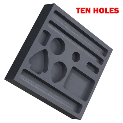 10*10cm Graphite Ingot Casting Mold Combo Mould For Melting Refining Gold/Silver - Image 1 of 4