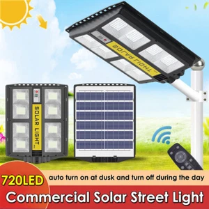 100000LM Solar Powered LED Light Outdoor Motion Sensor Street Lights Flood Lamps - Picture 1 of 11