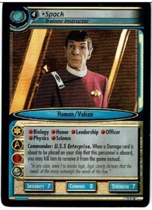STAR TREK CCG 2E GENESIS COLLECTION 11P18 SPOCK (2007 copyright) ex - Foto 1 di 1