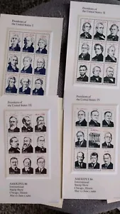 President Stamps US 2216-2219- AMERIPEX 86 Collectors (36-22c President Stamps) - Picture 1 of 2