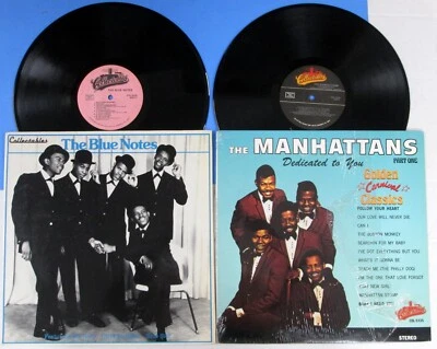 2x R&B/SOUL LPs: The MANHATTANS & The BLUE NOTES on Collectables NM a5613 Foto 1 de 4