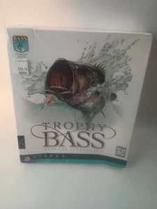 Vintage Trophy Bass Fishing Outdoor Sportsman Big Box Game Mac New Damaged Box - Picture 1 of 10