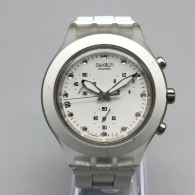 Reloj Cronógrafo Swatch Full Blooded Irony Hombre 41mm Batería Nueva 6.5" De Colección Foto 1 de 4