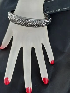 Chico's Mujer Brazalete Pulsera Color Carbón Con Marcasita Nuevo Con Etiquetas Fue $69.00 - Imagen 1 de 6