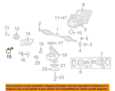 CHRYSLER OEM 07-22 200 Rear Suspension Axle Differential-Damper Bolt 6508185AA - Image 1 of 2
