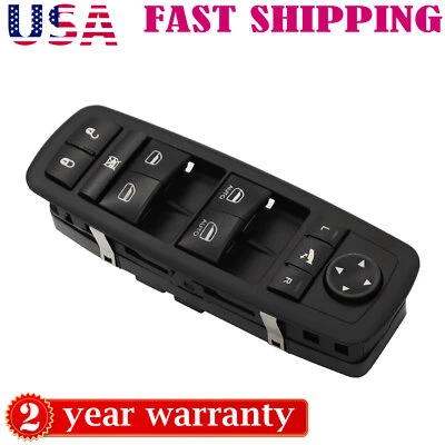Interruptor de ventana eléctrica maestro negro para Jeep Grand Cherokee lado del conductor delantero izquierdo Foto 1 de 4