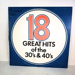 The Homestead 18 Great Hits Vinyl Record LP Big Band Swing Nostalgic 30s 40s - Picture 1 of 7
