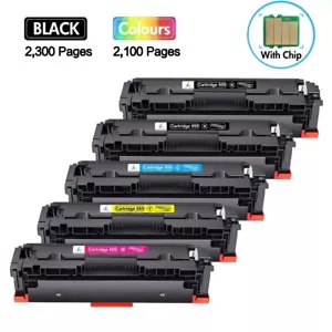 Compatible With Canon 055 Color ImageClass MF743Cdw MF741Cdw Toner Set With Chip - Picture 1 of 17