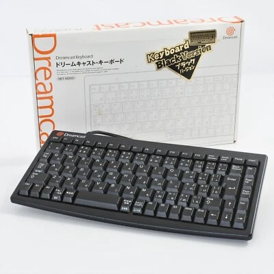 Dreamcast Official KEYBOARD BLACK Version HKT-4000 Tested SEGA Boxed JAPAN 3146 - Image 1 of 4