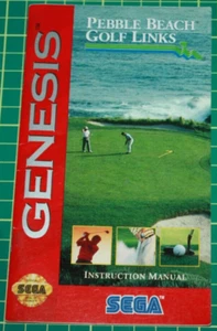 Sega Genesis Manual: Pebble Beach Golf Links - Picture 1 of 2