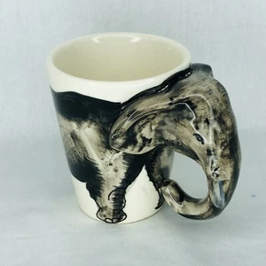 Elephant 3D Coffee Mug Cup 4” With Trunk Ears And Head Are Handle Super Nice - Picture 1 of 8