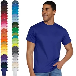 GILDAN - T-shirt uomo cotone pesante maglietta manica corta taglie forti XXL - 5XL cotone - Foto 1 di 341
