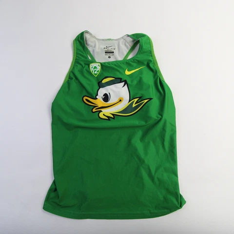 Oregon Ducks Nike Dri-Fit Sleeveless Shirt Women's Green Used Cover